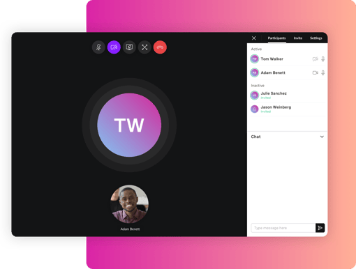 Meetings App on Desktop Screen grab of the Unified Communications product's team meetings app on desktop