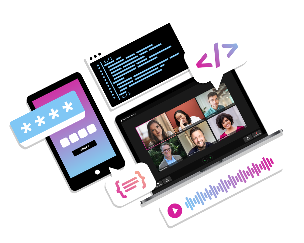 API Developers Resources Imagery showcasing different elements on both desktop and mobile